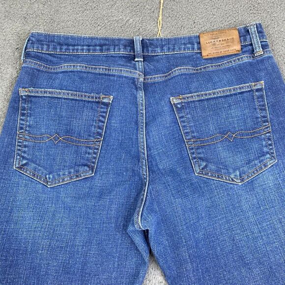 Lucky Brand 410 Athletic Slim Stretch Dark Wash Men’s 34x32 - Picture 13 of 14